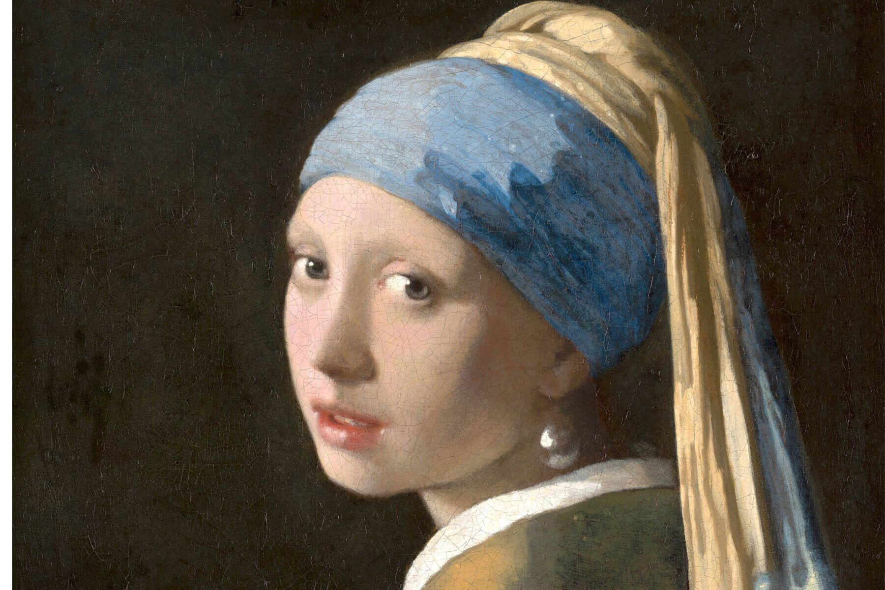 vermeer-girl-with-pearl-earring-1665-the-lawless-muse Johannes Vermeer’s Girl with a Pearl Earring, a 1665 Dutch portrait known for its luminous gaze and soft shadow